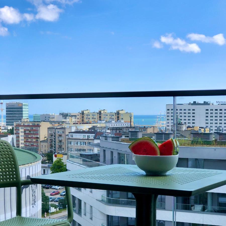 Ferienwohnung Tlusta Mewa Sea View Gdynia Exterior foto