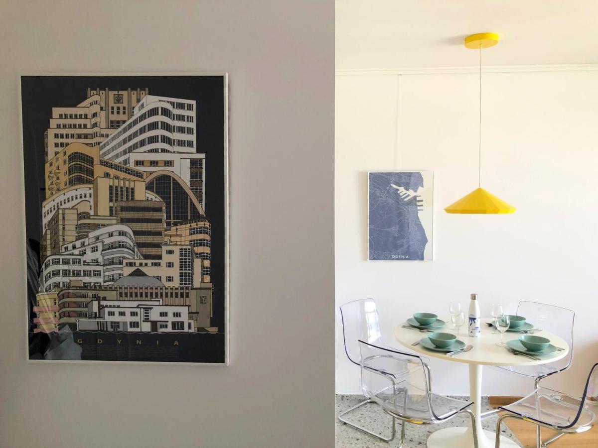 Ferienwohnung Tlusta Mewa Sea View Gdynia Exterior foto